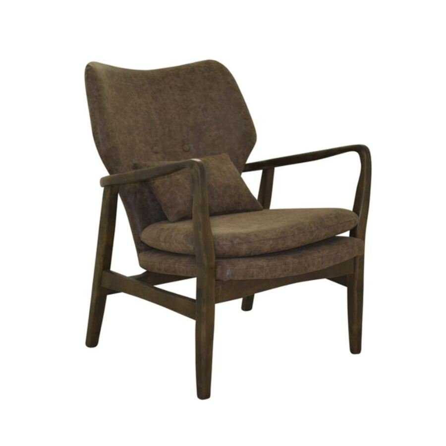 Marrom PU Poltrona marrom (PU)